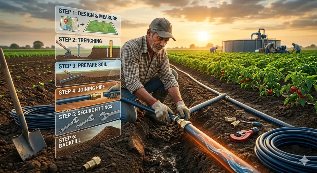 irrigation pipe