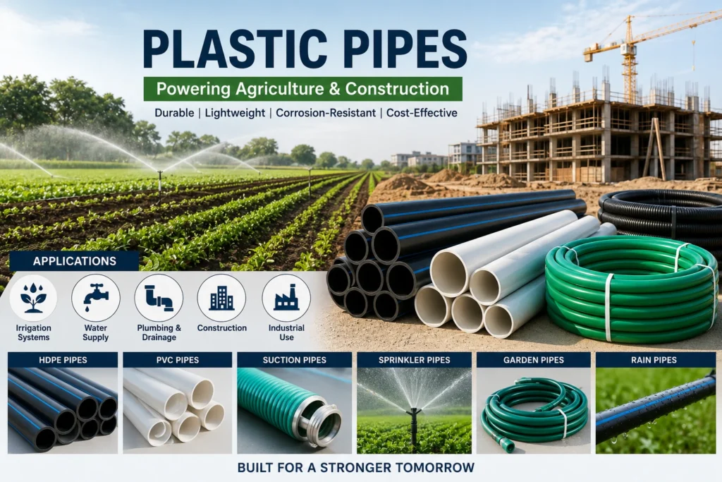 plastic pipes