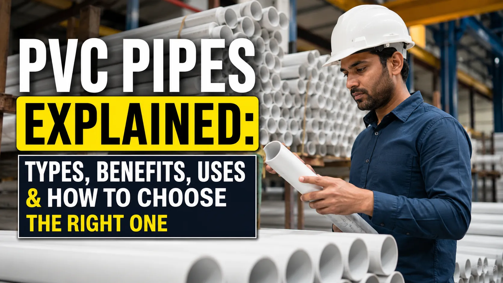 PVC Pipes Explained: Types, Benefits, Uses & How to Choose the Right One