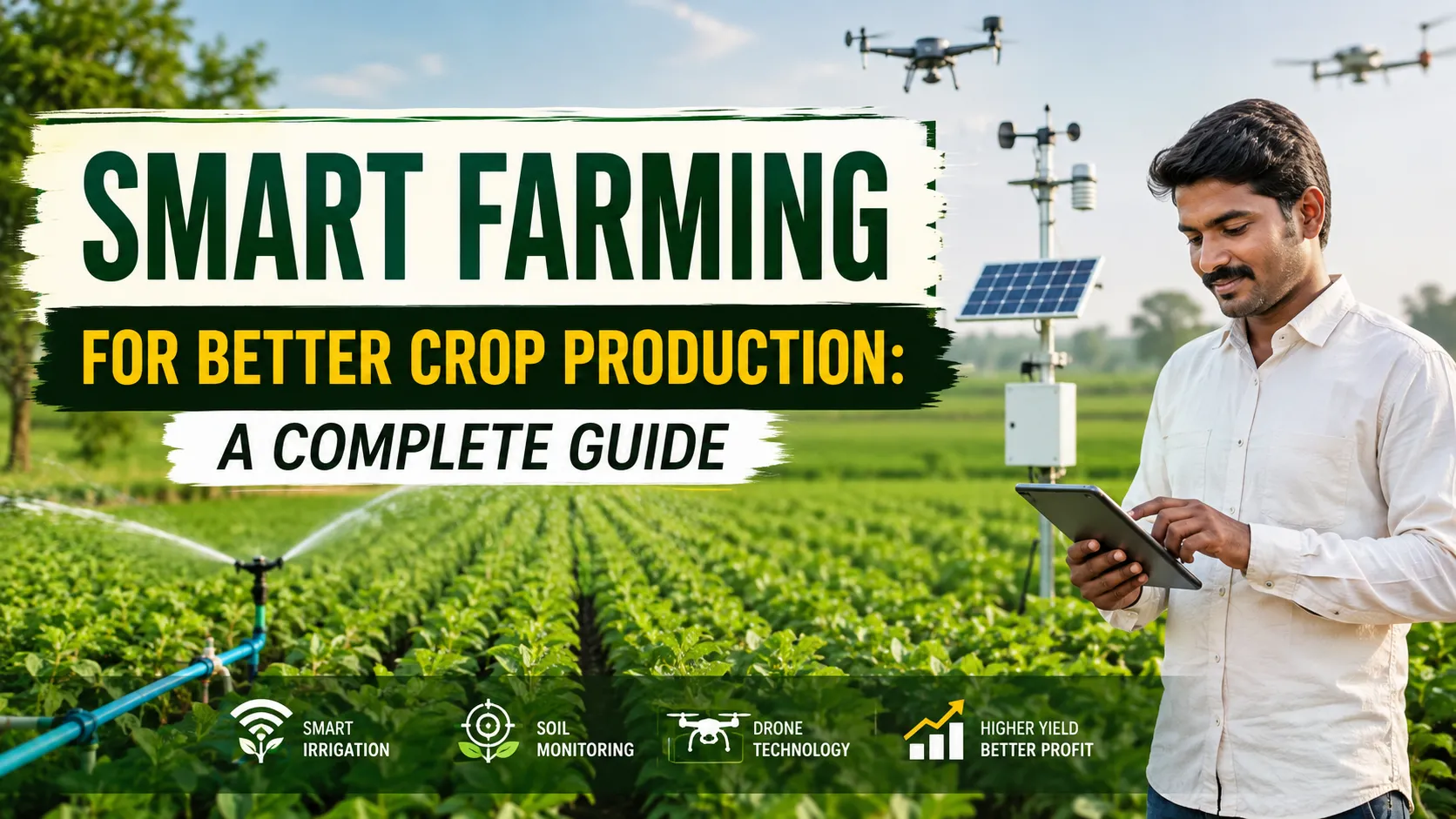 You are currently viewing Smart Farming for Better Crop Production: A Complete Guide