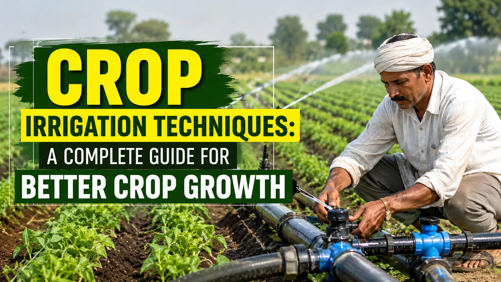 Crop Irrigation Techniques: A Complete Guide for Better Crop Growth