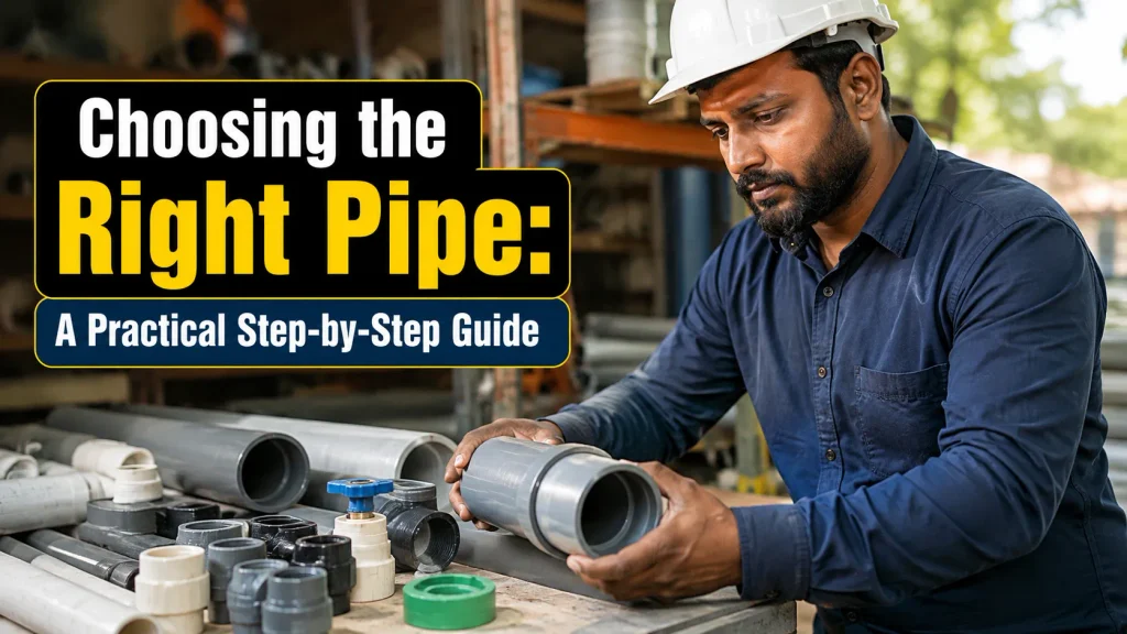 PVC Pipes selection guide with expert choosing the right pipe for plumbing and irrigation