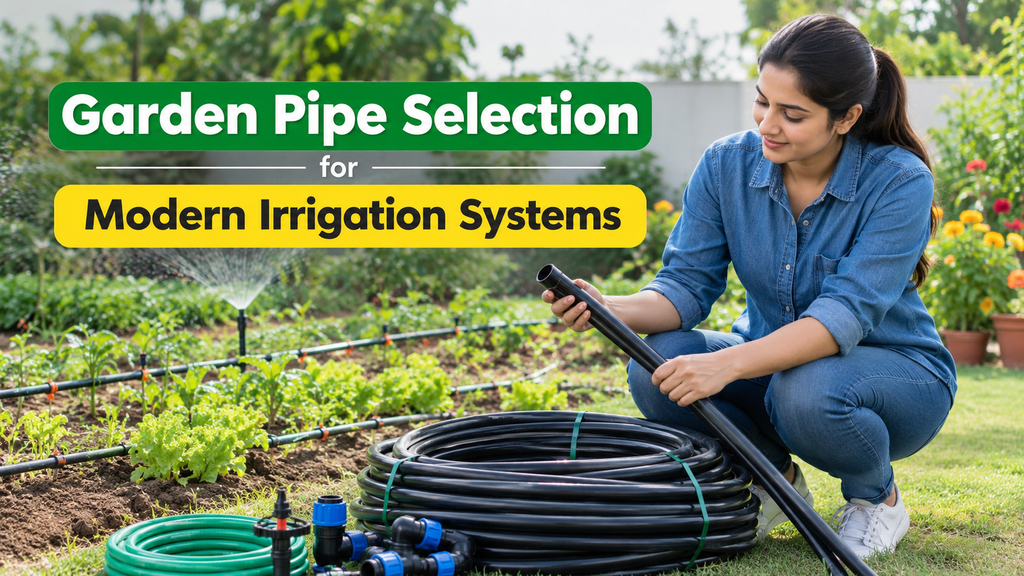 Garden Pipe for modern irrigation with HDPE and PVC pipe solutions in Indore