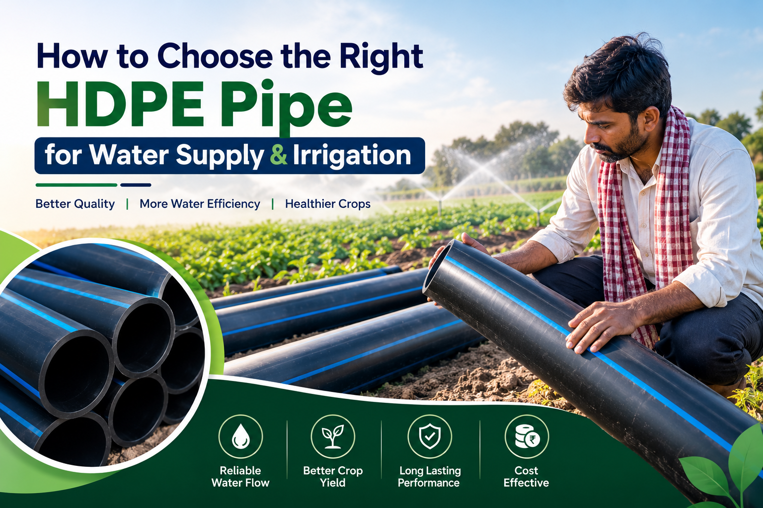 You are currently viewing How to Check HDPE Pipe Quality Before Buying for Agriculture & Irrigation
